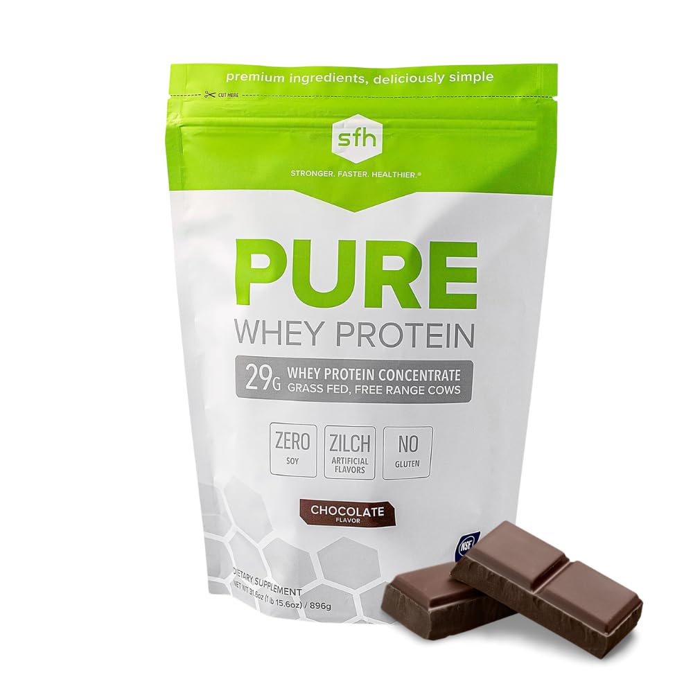 SFH Pure Whey Protein Powder (Chocolate) Beste Proeverij Gras Fed Wei 