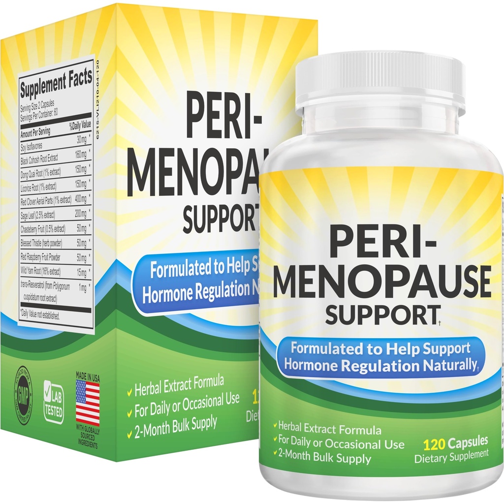 2-Maandelijkse PeriMenopause Supplementen (All-in-1) Vrouwen Hormonen Ondersteuning 
