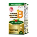 AFC Japan Natural Vitamin B Complex with B1, B2, B3, B6, B12, Folic Acid & Glutathion Gist Extract, No Synthetics, Non-GMO, Supplement for Stress, Energy, Immune & Nervous System,120 Vegan Caplets