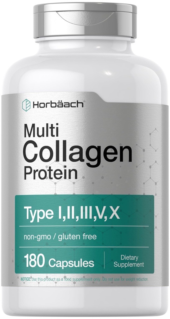 Horbäach Multi Collageen Proteïne 2000 mg 180 Capsules 