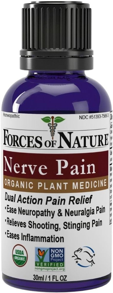 Nerve Pain Management, Organic Topical Relief for Neuropathy & nerve Discomfort, Homeopathische Geneeskunde Ondersteunt Relief of Shooting Pains for Back, Hands, Legs & Feet, 1 fl oz