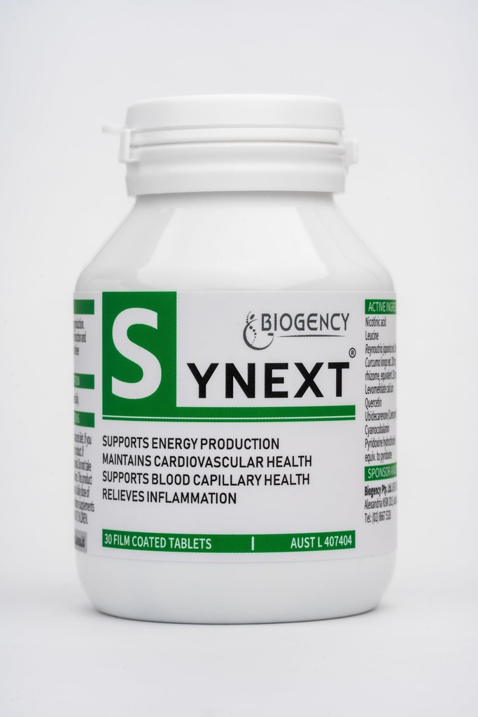 Synext NAD+ Supplement 30 Tabs ondersteunt energie gemaakt in Australië