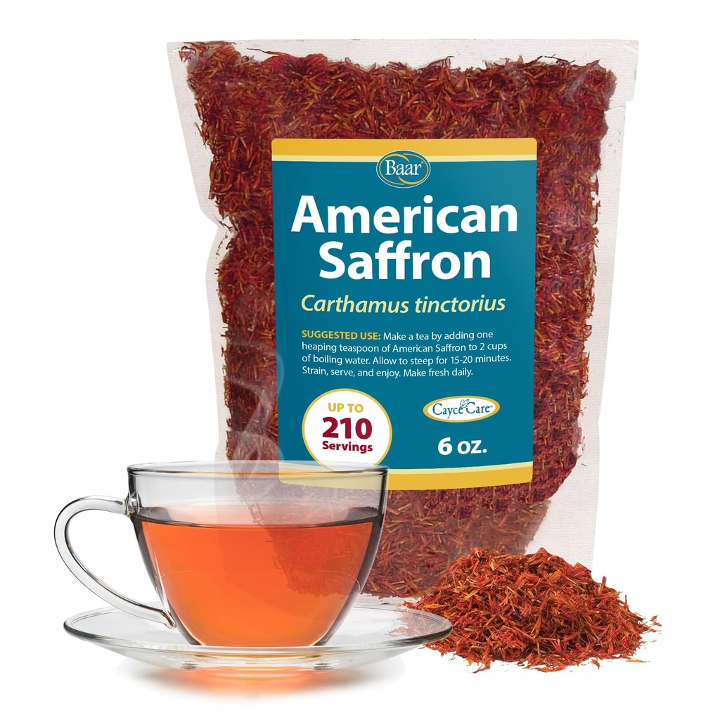 Baar producten - American Saffron Kruidenthee - Digestieve hulp & Intestinal Cleansing, Helpt Relieve Psoriasis, Eczema, Dermatitis - Dokter-Aanbevolen - 6 oz