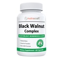 Nutracraft Black Walnut Detox Cleanse Supplement: Black Walnut, Wormwood, Clove, PAU D'Arco, Graines de citrouille, Ail, Zinc.