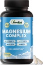 GreeNatr Magnesium Complex Supplement - Magnesium Supplementen met Glycinate, Citrate, Malate & Oxide - Magnesium Tablets for Digestion, Sleep, Heart Health, & Energy - Magnesium Vitamines 120 Telt