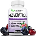 Extra sterkte Resveratrol 1568mg - 180 Capsules - 3 maanden Levering Antioxidant Supplement 