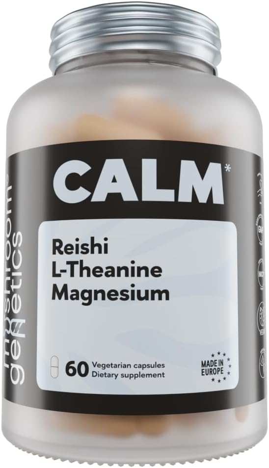 Mushroom Genetics Reishi, L-Theanine & Magnesium Supplement 