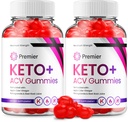 (2 Pack) Premier Keto ACV Gummies - Geavanceerde Formule Premiere Keto Plus ACV Gummies Apple Cider Vinegar Premier ACV Dieetsupplement Beoordelingen Mannen Vrouwen (120 Gummies)