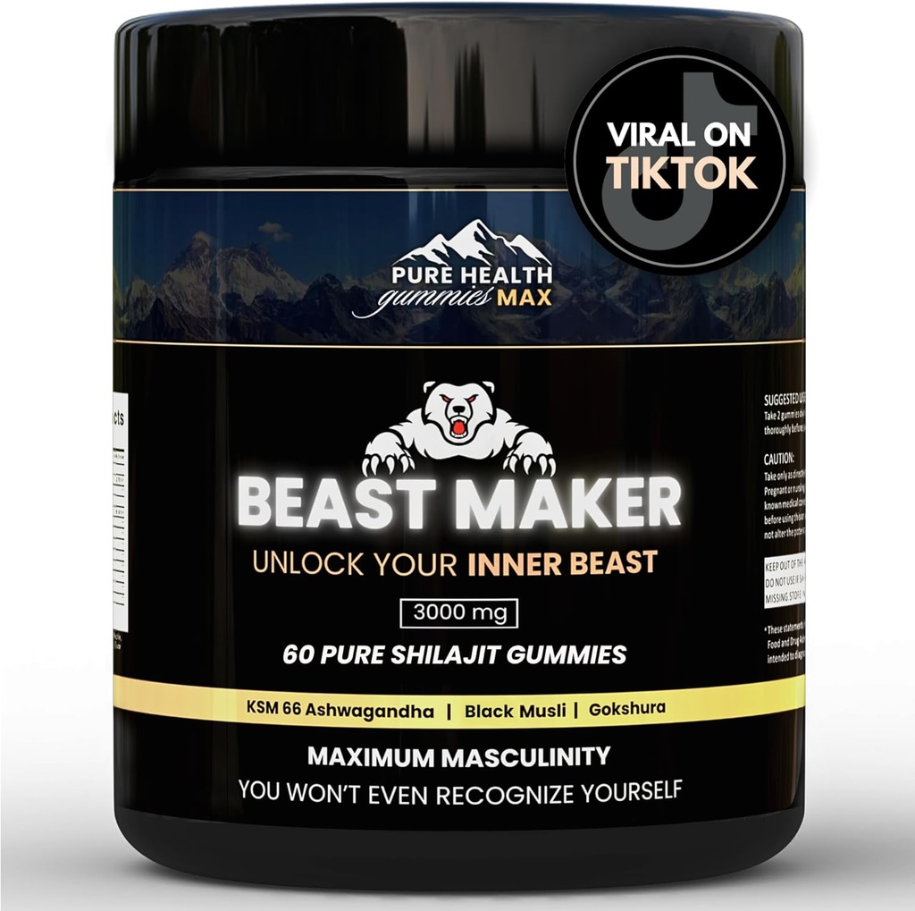 Beast Maker - Pure Shilajit Gummies for Men 