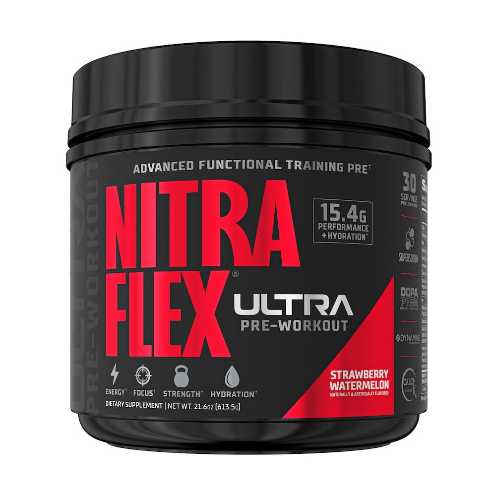 GAT SPORT Nitraflex Ultra Pre-Workout Supplement (30 Servers, Aardbei Watermeloen)