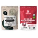 Junglepoeders Ultieme mannen Wellness Duo: 5oz Fadogia Agrestis Extract & 5oz Biologische Wilde Cranberry Poeder - Nigeriaanse Fadogia Supplement voor Drive & Passion, USDA Certified Cranberry Superfood