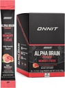 ONNIT Alpha Brain Instant - Ruby Grapefruit Smaak - Nootrope Brain Booster Memory Supplement - Hersenondersteuning voor focus, energie en helderheid - Alpha GPC Choline, Katten Klauw, L-Theanine, Bacopa - 30ct