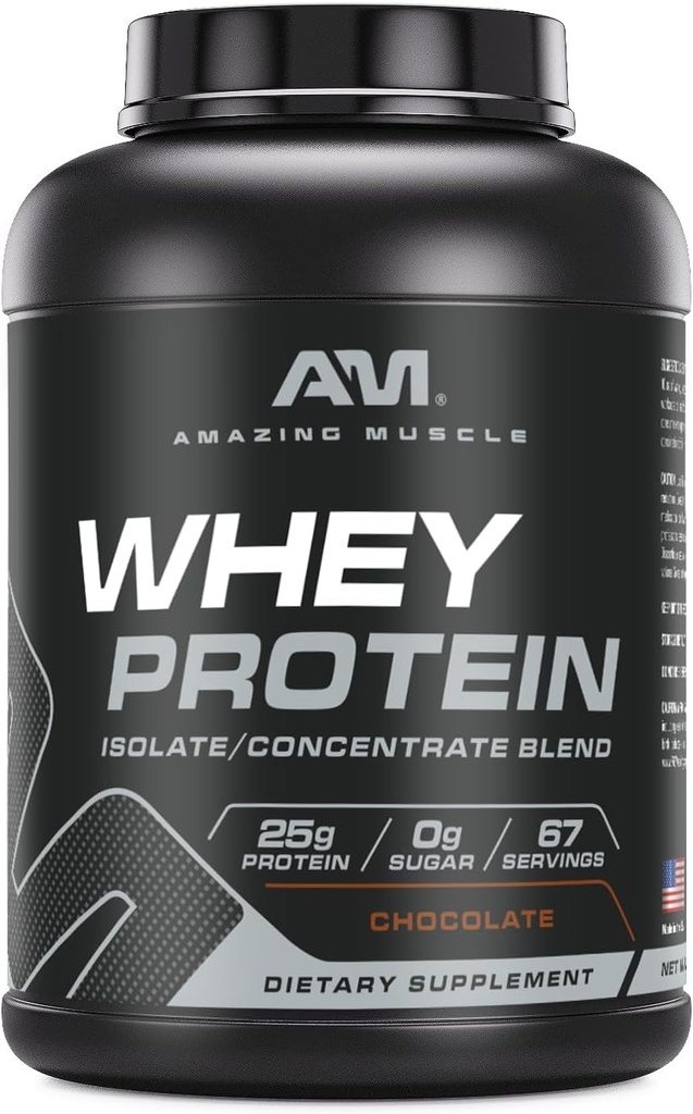 Geweldige spier 100% Wei Proteïnepoeder *Geavanceerde formule met Wei Proteïne Isolaat als primaire Ingrediënt Samen met Ultra Gefilterd Wei Proteïne Concentraat (Chocolaat, 5 lb)