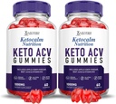 (2 Pack) Ketocalm Nutrition Keto ACV Gummies Advanced Formula 1000MG Keto Calm Nutrition Keto Gummies Apple Cider Vinegar Geformuleerd met Granaatappel Beet Juice Powder B12 Vegan Non GMO 120 Gummys