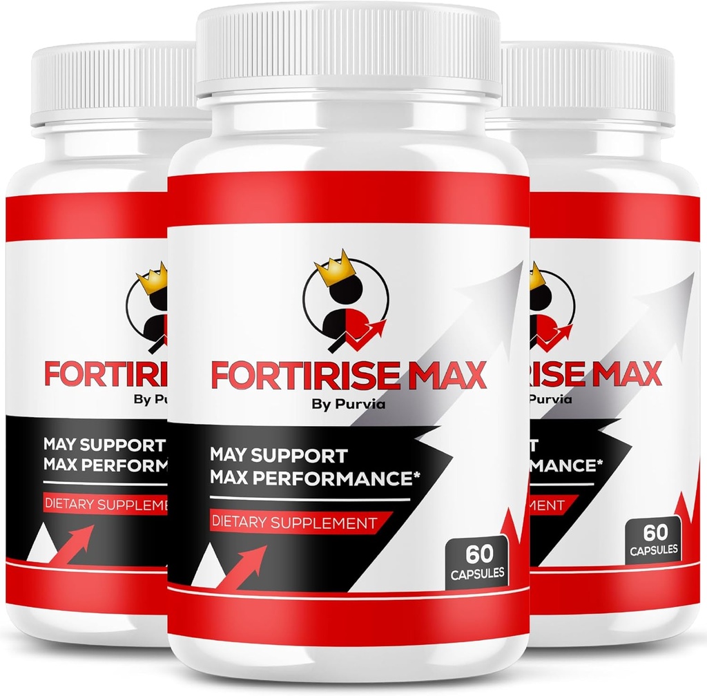 (3 Pack) Fortirise Max - Fortirise Max Pillen Maximale sterkte Formule, Fortirise Maxx Algemene Wellness Ondersteuning Vitamine Supplement Review, Fortirise Capsules, Fortirise Ultra Advanced (180 Capsules)
