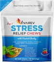 Stress Relief Ashwagandha Gummies - Geformuleerd met Ashwagandha, GABA, L Theanine, Citroen Balm & kamille Bloem als een Stress Relief en Focus Supplement- Natuurlijke Raspberry Flavor, Pack van 60