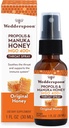 Wedderspoon Propolis en Manuka Honey Throat Spray, Original Honing, 1 Fl Oz (pakket van 1), Sore Throat Relief, Natural Immune Support