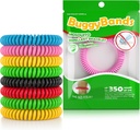24 Pack Mosquito Afstotende Armbanden, Individueel Gewikkelde Afstotende Polsbandjes, DEET Gratis, Natuurlijke en Waterdichte Band