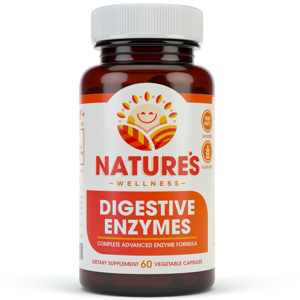 Digestieve enzymen Compleet - Geavanceerde Multi Enzyme Supplement voor betere spijsvertering en absorptie. Help Gasrelief, Ongemak, Opgeblazen gevoel, IBS, Gluten & Lactose Onverdraagzaamheid