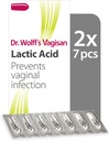 Vagisan Pessaires lactiques du Dr Wolff, santé vaginale quotidienne et hygiène intime, prévention des infections, 2X7pcs