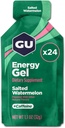 GU Energy Original Sports Nutrition Gel d'énergie, pastèque salée, 26,4 Oz, 24 Compte
