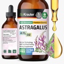 BIO KRAUTER Astragalus Tinctuur - Astragalus Root Extract voor Immune Ondersteuning - Alcohol en Suikervrij - Hoge Absorptie - Vegan Drops 4 Fl.Oz.
