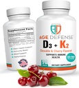 Vitamine D3 2000 UI avec K2-90 Comprimés à croquer avec cerise aromatisant-propulseur d'énergie naturelle-supporte la vitalité, la santé immunitaire, et le bien-être global-vitamine D3 avec vitamine K2 pour les hommes et les femmes