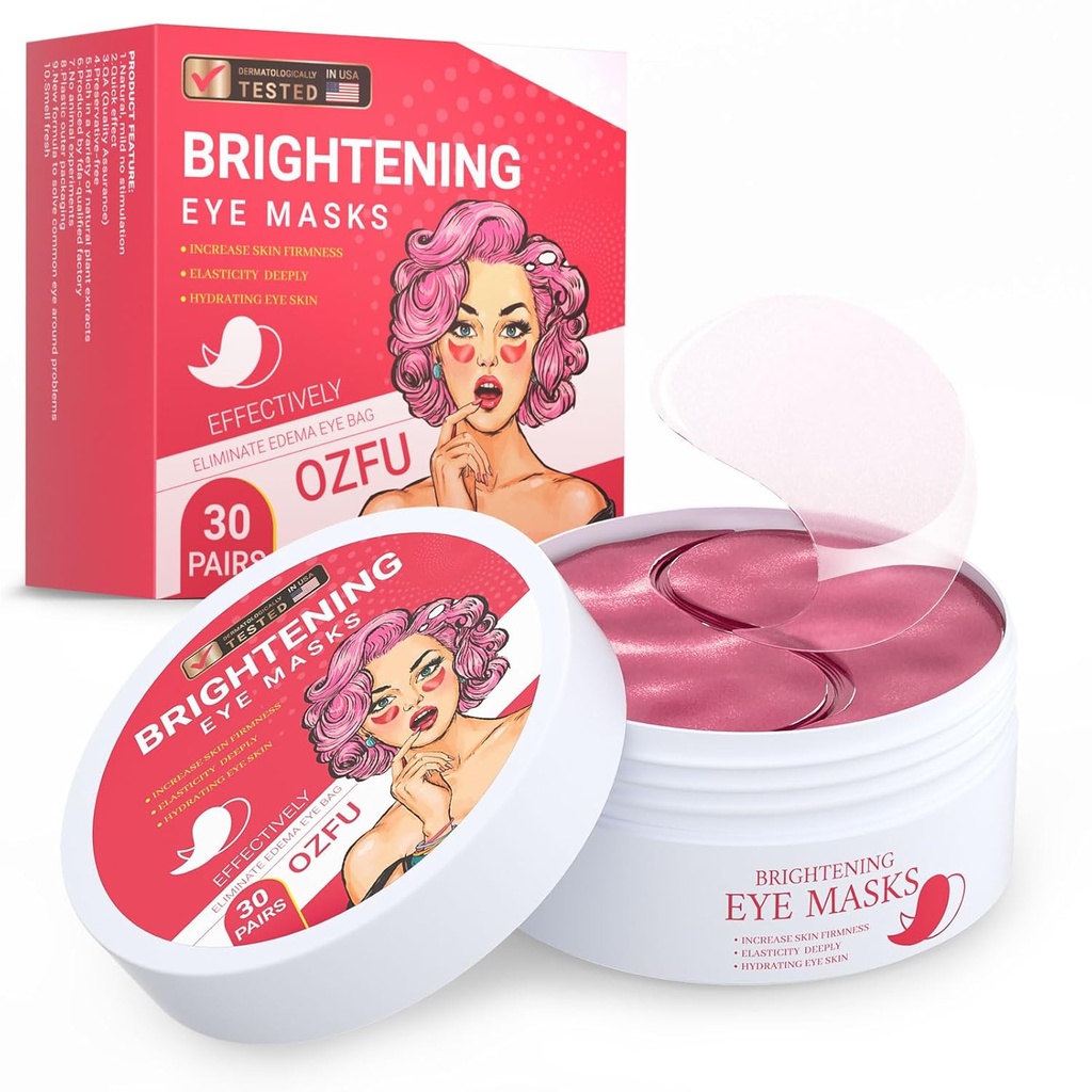 Onder Eye Patches (30 Pairs), Eye Mask voor Puffy Eyes, Dark Circles,Bags en Rimpels met Collageen,Verlicht druk en vermindert rimpels