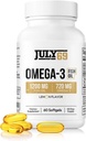Omega 3 Visolie - 1200 MG Visolie, 720 MG Omega 3, Citroensmaak, 60 Softgels, natuurlijke EPA-DHA Softgels voor kracht & gezondheid, hoge potentie, ondersteuning voor vrouwen & mannen
