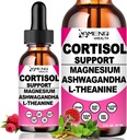 2 Pack Cortisol Supplementen voor vrouwen, 17-in-1 Cortisol Calm Detox Reducer Manager w. Magnesium Ashwagandha Theanine, Cortisol Liquid Drops for Relax, Recess Mood & Hormone Harmony, Cortisol Drink Mix