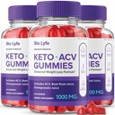 Biolyfe Keto + Gummies, BiolyfeKeto ACV Keto Supplement Gummies - Maximale sterkte, Keto+ ACV Gummys, Alle natuurlijke ondersteuning Formule Keto+ACV Geavanceerde Formule, Biolyfe Keto Gummy Reviews (3 Pack)