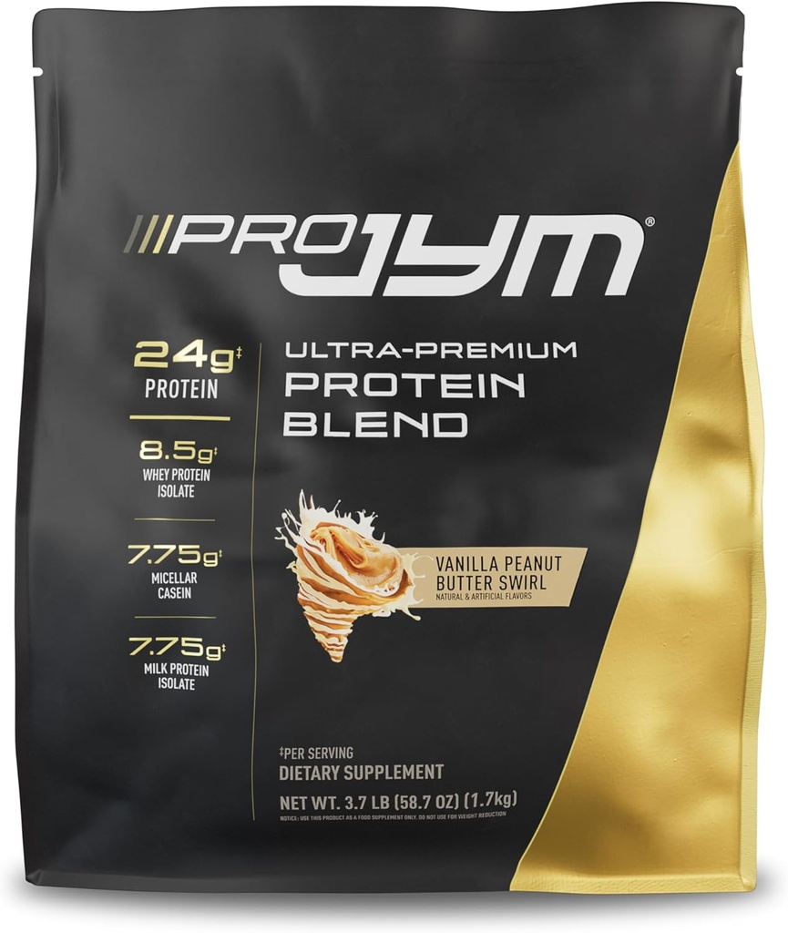 Pro JYM Vanilla Peanut Butter Protein Powder - Wei Protein Isolaten, Caseïne, & Milk Protein, Lean Muscle Building for Men & Women, JYM Supplement Science, 45 Servers