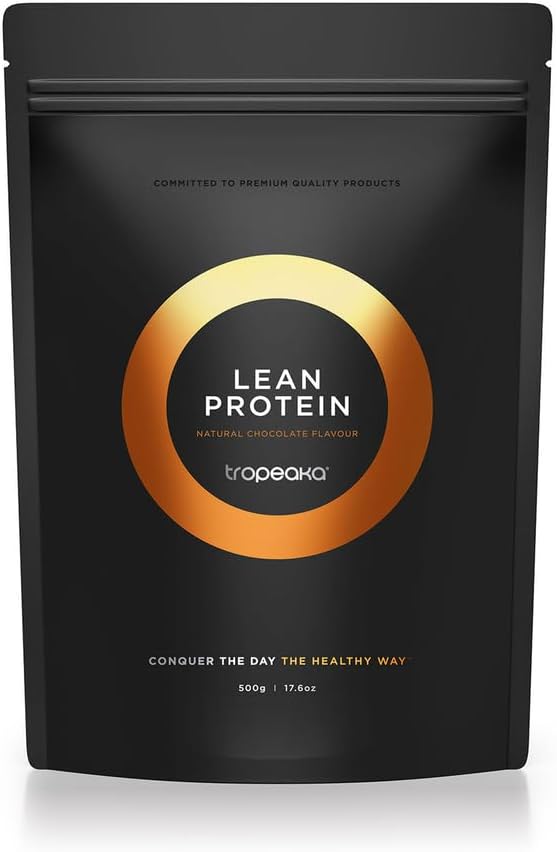 Tropeaka Plant Based Lean Protein Powder for Smoothies & Shakes - Chocolate - Vegan Protein for Men & Women, Glutenvrij, Dairy Free, Non-GMO, 17,6oz (20 porties)