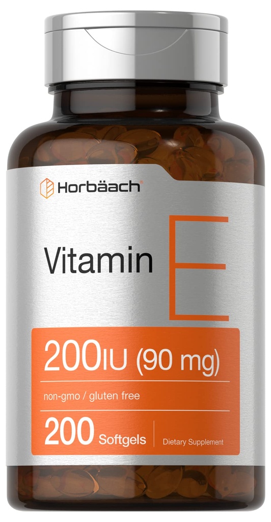 Horbäach Vitamine E Softgel Capsules 200 IE 