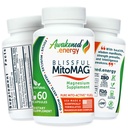 Blissful MitoMag 300mg Elemental Magnesium Complex: Mg Glycinate, Mg BHB - Slaapspieren Mood Energy Cognitive Focus Kalm 