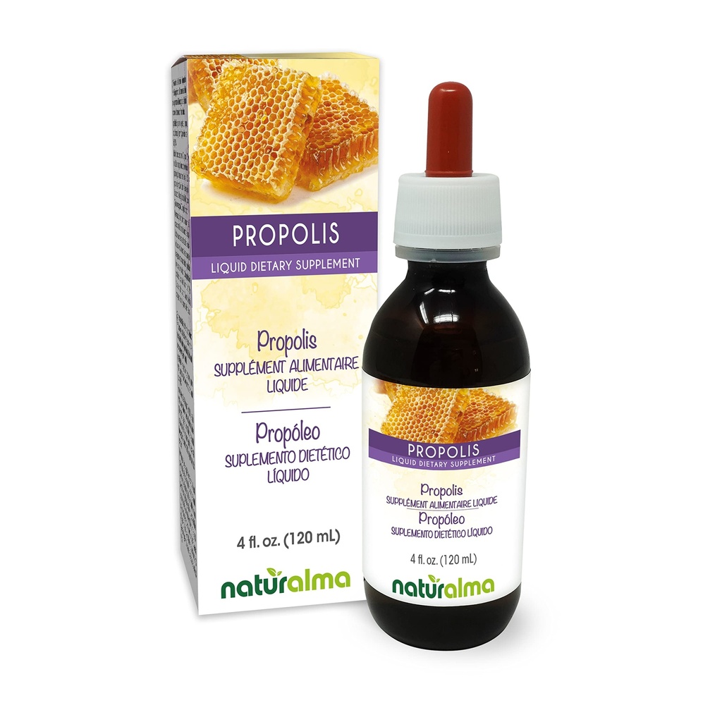 Naturarma Propolis (Propolis) Hars Alcoholvrije Tinctuur - 4 fl oz Liquid Extract in druppels - Dieetsupplement