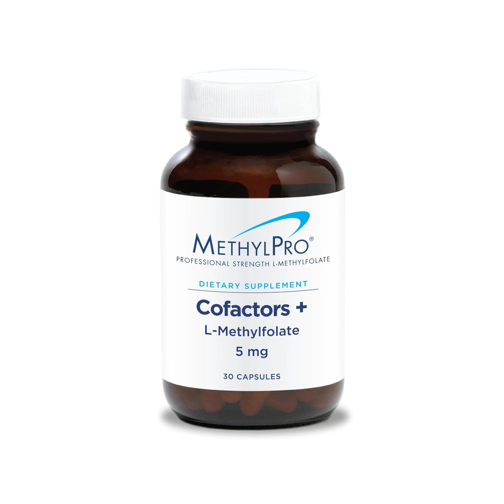 MethylPro L-methylfolaat 5 mg + cofactors - L Methylfolaatsupplement voor vrouwen en mannen, gemethyleerd vitamine B9 (5-MTHF) met B6 en B12 voor hersengezondheid, concentratie en kalmering - 30 capsules (verpakking van 1)