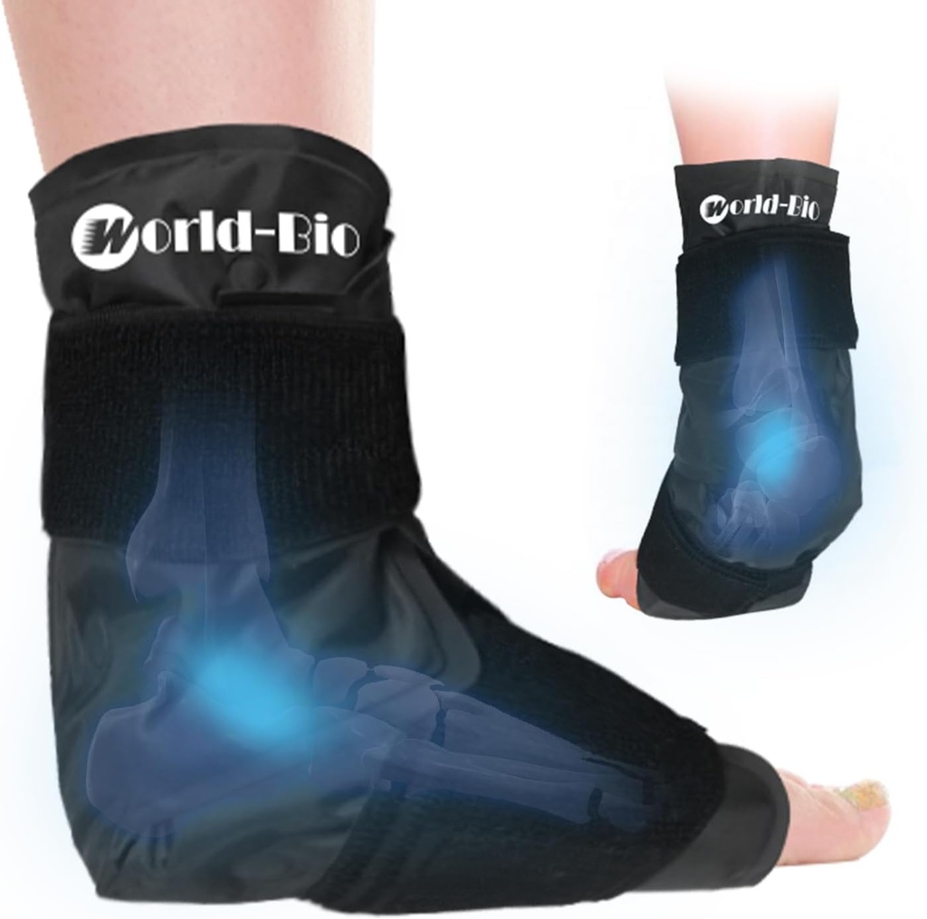 Enkel Ice Pack Wrap voor Zwelling, Voet Ice Pack Wrap, Herbruikbare Voet Koude Cure Wrap voor Enkel, Voet,Heel Pijn Relief, Achilles Tendonitis, Plantar Fasciitis