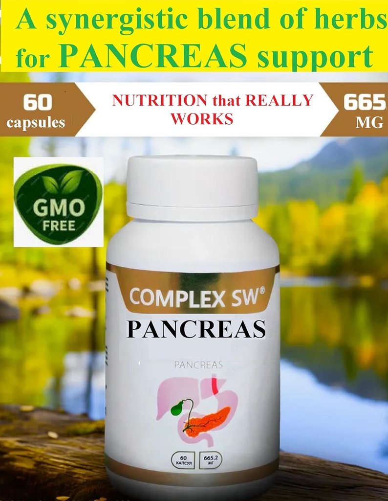 Pancreas Reinigen Detox & Repair Supplement met alle natuurlijke Papain Enzyme, Bromelain, Ananas Extract, Zink, Chroom, Mangaan. Revitalizer & Detox Formula for Gut Health.