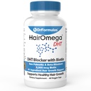 DrFormulas HairOmega DHT Blocker Biotin 5000 mcg Vitaminen voor haargroei Supplement 