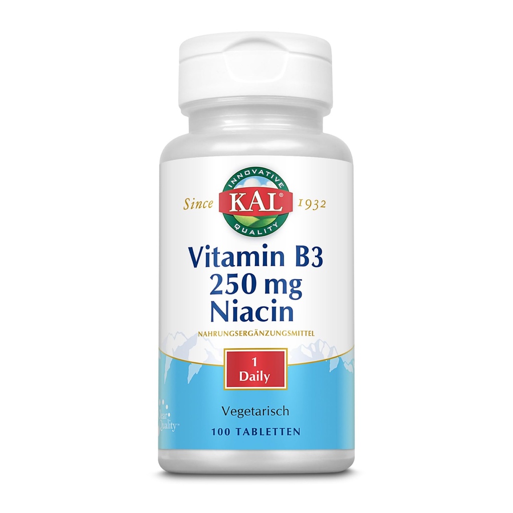 Kal 250 Mg Niacin tabletten, 100 Tel.