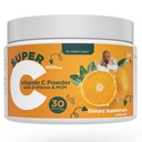 Dr. Keith's eigen Super C-High Dose Powdered Vitamine C 4000mg met D-Ribose, Glycine, MSM-High Absorbable, Maag-Vriendly, Collagen Boost, Immuun Support-Unflavored, 200 Gram (30 Servers)