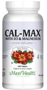 Maxi Health Calcium 1000 mg met vitamine D3 (400 IE) en Magnesium (750 mg) - Cal Max Dieetsupplement voor bot, tanden en gezamenlijke ondersteuning - voor mannen en vrouwen - 180 tabletten
