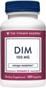 De vitamine Shoppe DIM 100MG met Bioperine Black Pepper Extract, Ondersteunt Estrogeen Metabolisme voor de gezondheid van vrouwen (120 capsules)