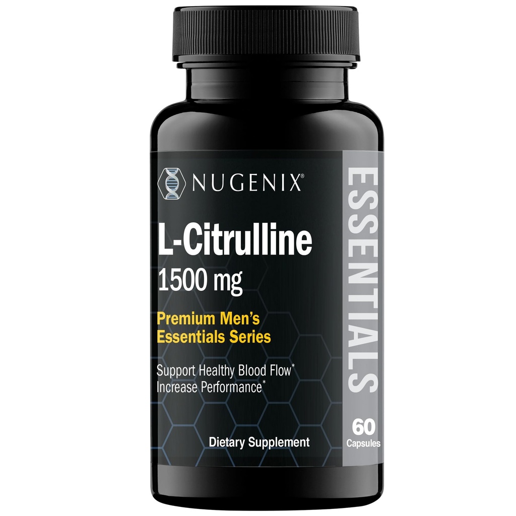 Nugenix Essentials L-Citrulline Supplement voor verbeterde bloedstroom en prestaties - 1500 mg, 60 capsules