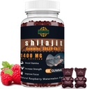 Shilajit Gummies for Men & Women - 1400mg, Pure Himalaya Supplement, High in Minerals & Fulvic Acid, Energy, Brain, Immunity Boost, Raspberry Watermeloen smaak