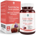 1 Body Saffron Extract Supplement, 88.5 mg Safranal, Antioxidant en Mood Ondersteuning, Vegetarische Capsules