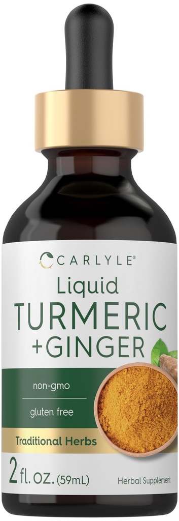 Carlyle Kurkuma en gember druppels 2 fl oz 