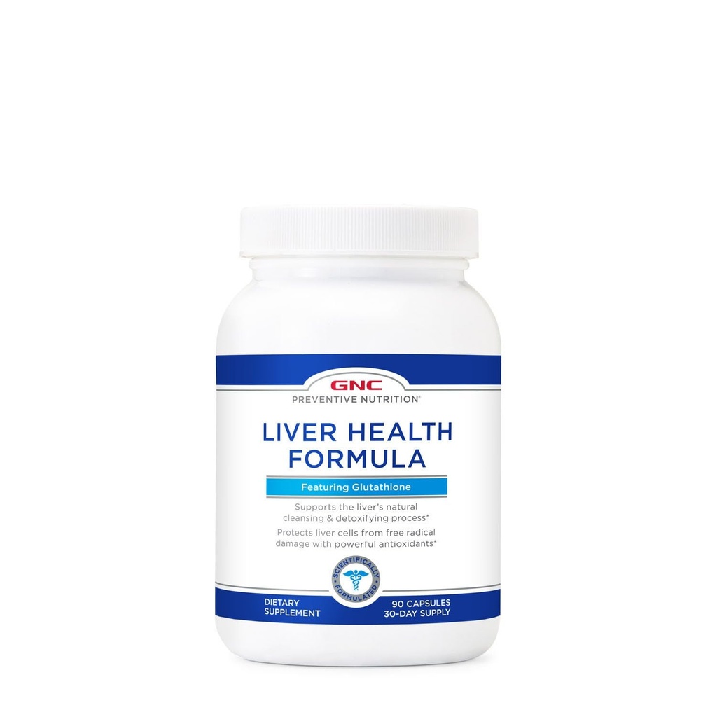 GNC Preventieve Voeding Lever Gezondheid Formule, Kenmerken Glutathion, 90 Capsules