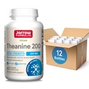 Formules de Jarrow Theanine extra-fort 200 mg, complément alimentaire qui favorise la relaxation, supplément acide amino pour le soutien de la relaxation, 60 capsules de légumes, 60 jours d'approvisionnement, pack de 12